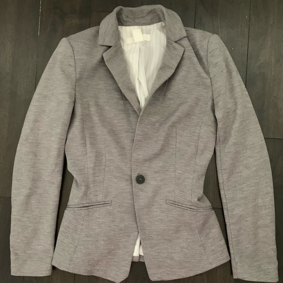 H&M Grey Fitted Blazer - Picture 2 of 6